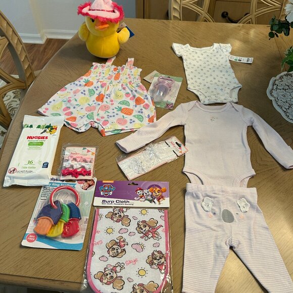 Baby Girl Shower Gift Basket - Picture 2 of 3